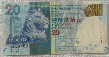 HongKong $ 20 dolarów 2010 Święto Środka Jesieni