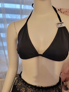 Nowe z metką bikini L / XL czarne trójkąt miska 