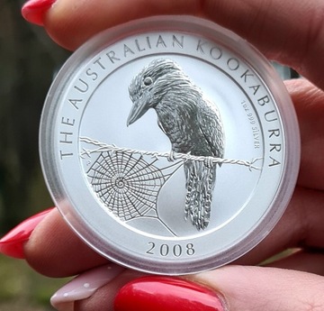 Srebrna moneta Australia Kookaburra 2008, 1oz