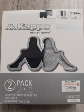 Kappa 134/140 bokserki chłopięce 2 pack bawełna 