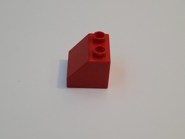 LEGO DUPLO klocek 6474 czerwony 2X2X1 1/2 daszek