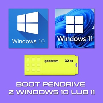 Bootowalny pendrive 32GB system Windows 10 lub 11