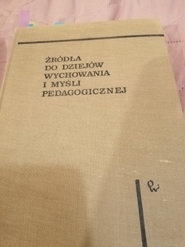 Źródła do dziejów wychowania i myśli pedagogicznej