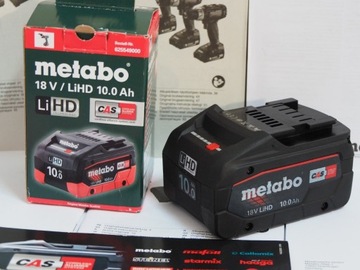 METABO 18v 10Ah bateria akumulator LI-HD pila 