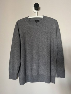 Damski szary oversize sweter Massimo Dutti XS