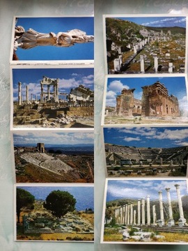 12 pocztówek z Pergamonu, widokówki Turcja