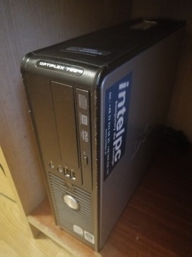 Komputer mały Dell Optiplex 755 dysk 80gb nagr.DVD