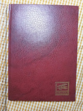 Klaser wiśniowy 8 kart 16 stron 17,5 x 24,5 cm