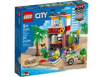 LEGO 60328 City - Stanowisko ratownicze na plaży