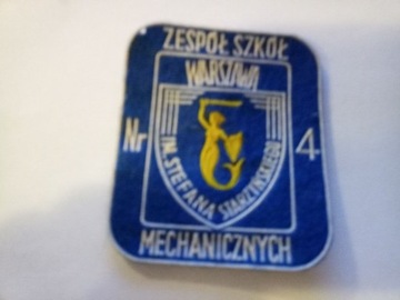 Naszywka Zespół Szkół Mechanicznych nr 4 Warszawa