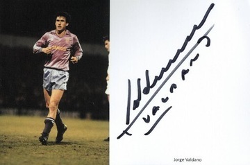 Valdano Jorge 1.MŚ 1986 (ARG) autograf