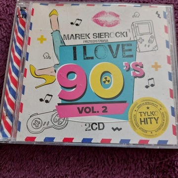 Dwie płyty kompaktowe "I love 90's"