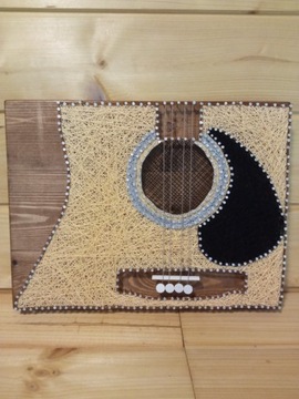 Obraz string art - Gitara