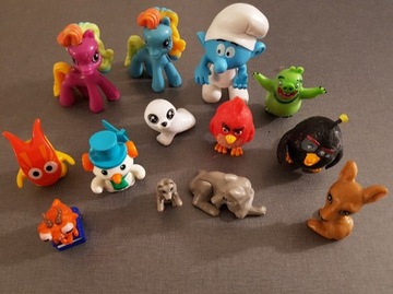 Figurki Angry birds, my little pony, smerf