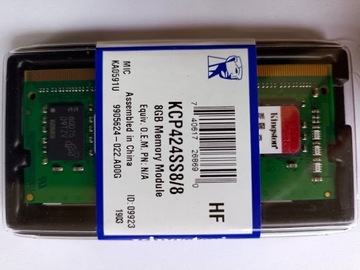 Pamięć RAM 8 gb DDR4 KINGSTON