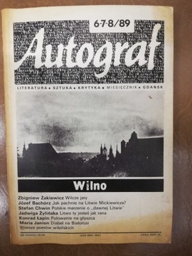 Autograf 6,7,8 1989 Wilno