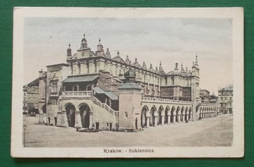 Pocztówka KRAKÓW Sukiennice 1914 KUK Feldpostamt