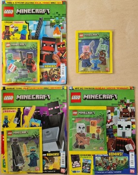 Kolekcja magazyn 4 SZT figurki LEGO Minecraft