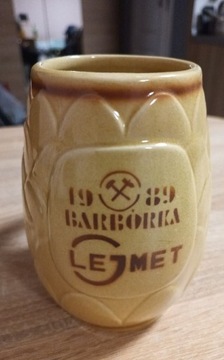 Ceramiczny kufel do piwa LEGMET BARBURKA 1989  