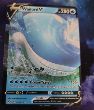 Wailord V Basic karty Pokemon 