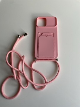 Etui do iPhone'a 12 Pro max Kolor różowy.