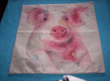 Świnia świnka poszewka powłoczka na poduszkę jasie