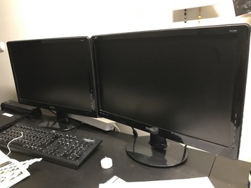 Dwa Monitory LED BENQ GL2240M w pełni sprawie