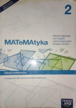 MATeMAtyka 2 - podręcznik zakres podstawowy