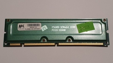 Pamięc SDRAM 256MB PC 133 z radiatorami Raretas