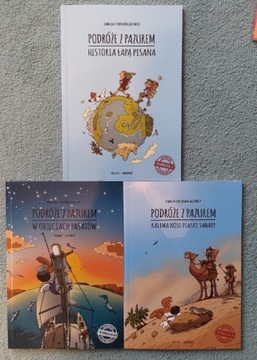 Podróże z pazurem 3 tomy- komiksy dla dzieci