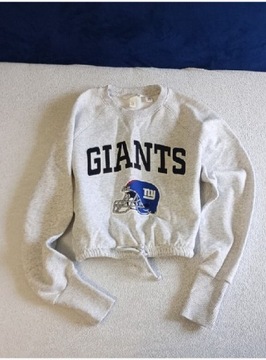 Jersey fancy H&M bluza krótka NFL r. XS seksowna