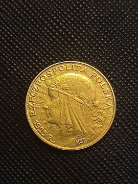 20 złotych 1925 głowa kobiety Stara moneta wykopki monet