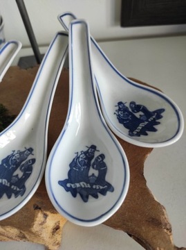 chińskie porcelana łyżeczki vintage 