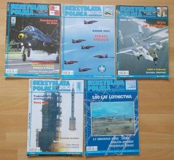 5x magazyn SKRZYDLATA POLSKA 2003 nr 8-12 stan bdb