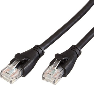 Patchcord kat.6 kabel sieciowy LAN 2x RJ45 czarny 