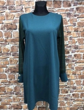 Sukienka krótka zielona biust 110