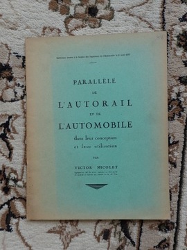 L'autorail et de L'automobile /francuskie wag spal