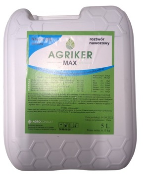 Agriker MAX odżywka na 5 hektarów uprawy