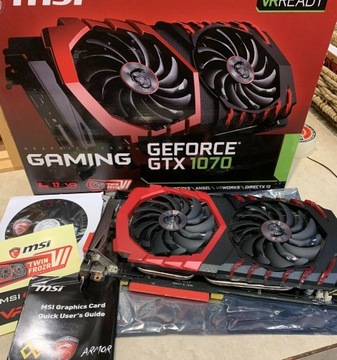 Karta graficzna MSI GeForce GTX 1070 Gaming 8GB