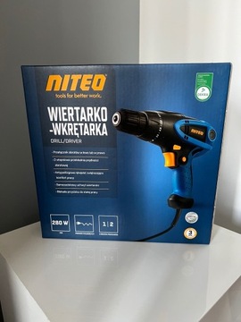 Wiertarko-wkrętarka sieciowa NITEO 280 W + Komplet