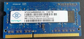 RAM SO-DIMM DDR3 2GB Nanya