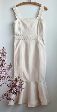 Sukienka Asos Premium Design 40 L bandażowa nude