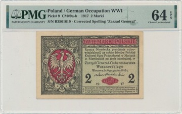 2 marki 1916 - Generał - B - PMG 64 EPQ