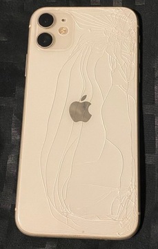 Iphone11 64GB SPRAWNY pęknięty ekran i plecki 