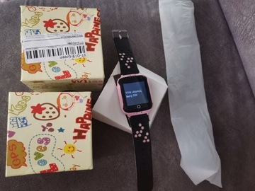 Smartwatch różowy SIM, GPS