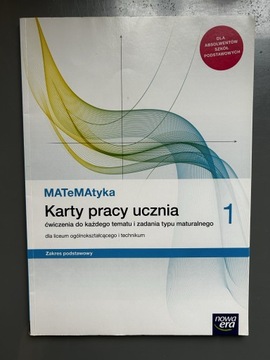 Karty pracy matematyka 1 Nowa Era