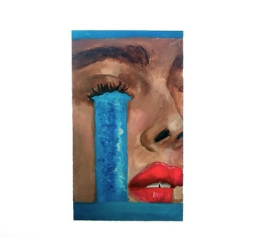Obraz "łza" akryl na płótnie 30x50