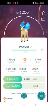 Sprzedam shiny Ponyta Pokemon Go 