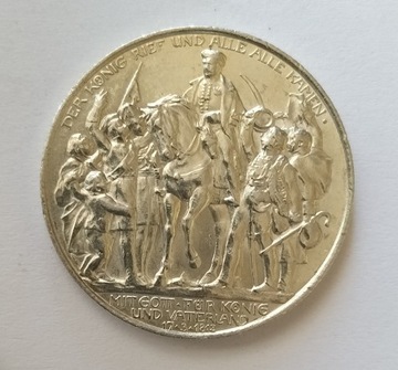 Cesarstwo Niemieckie 2 marki, 1913 r srebro