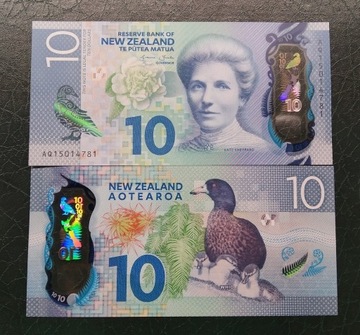 Nowa Zelandia 10 dolarów UNC 2016